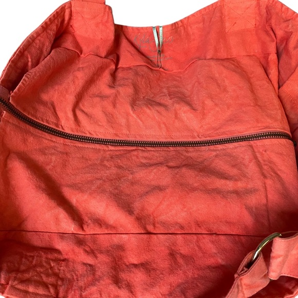 Kyla Seo Ella Embroidered Bag Cotton Zipper Tote NWT - Picture 6 of 11